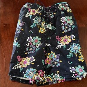 No Boundaries Black Floral Swim ShortsXL, NWT
